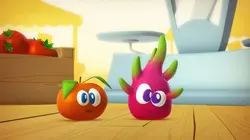 A table les enfants Le concombre