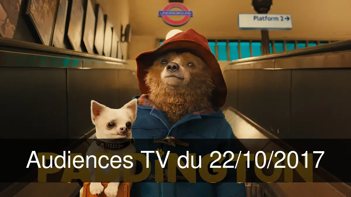 Audiences TV en prime time du Dimanche 22 octobre 2017