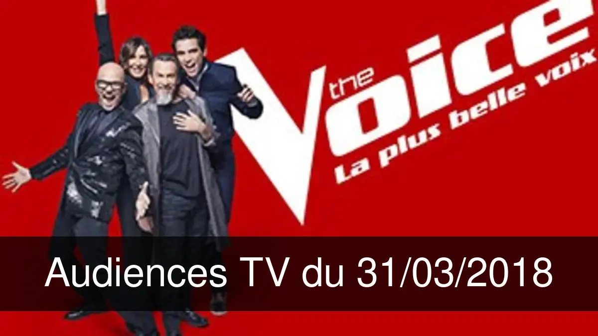 Audiences TV en prime time du Samedi 31 mars 2018