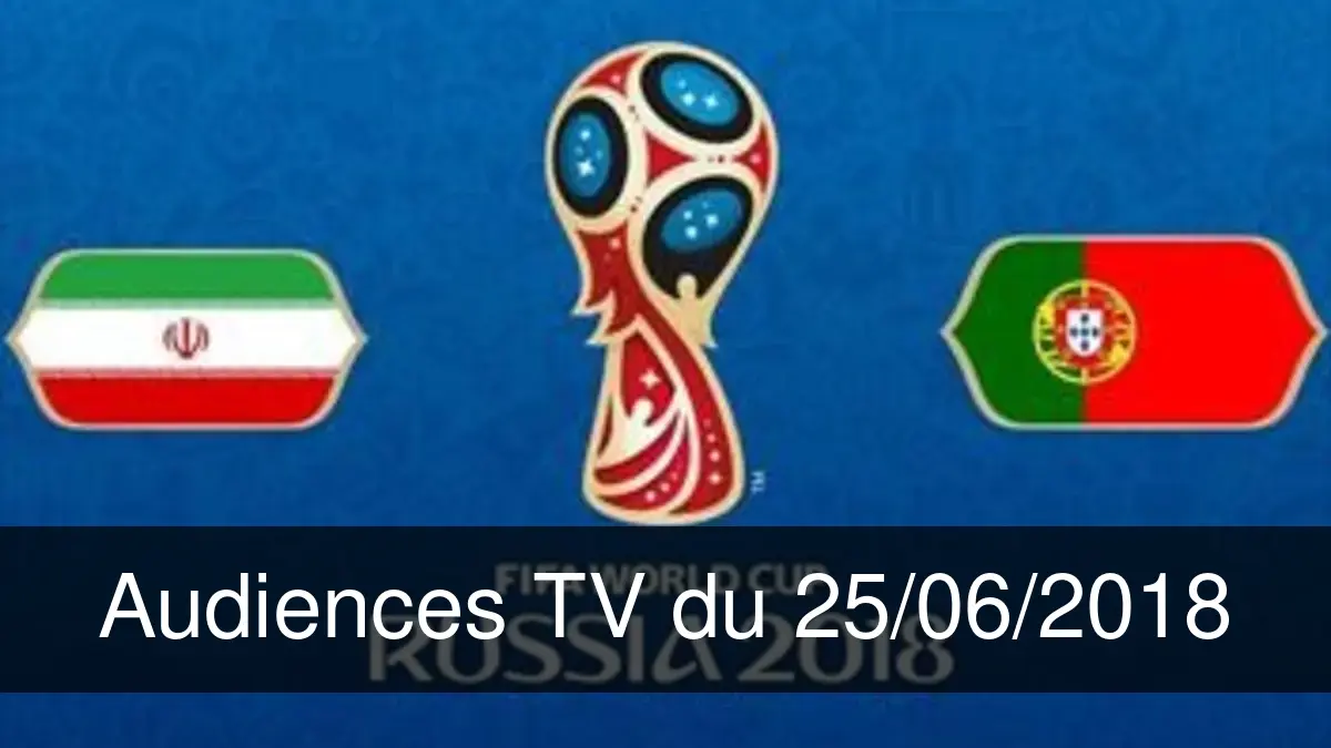 Audiences TV en prime time du Lundi 25 juin 2018