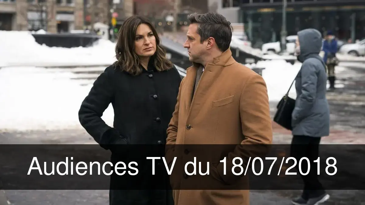 Audiences TV en prime time du Mercredi 18 juillet 2018