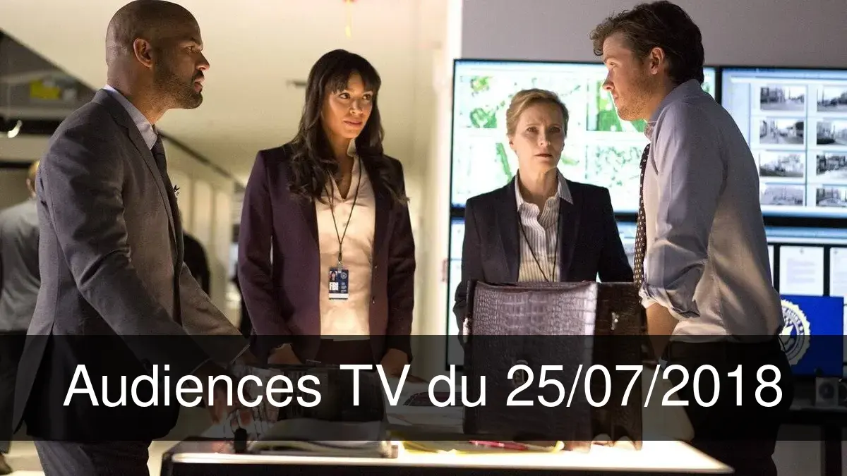 Audiences TV en prime time du Mercredi 25 juillet 2018