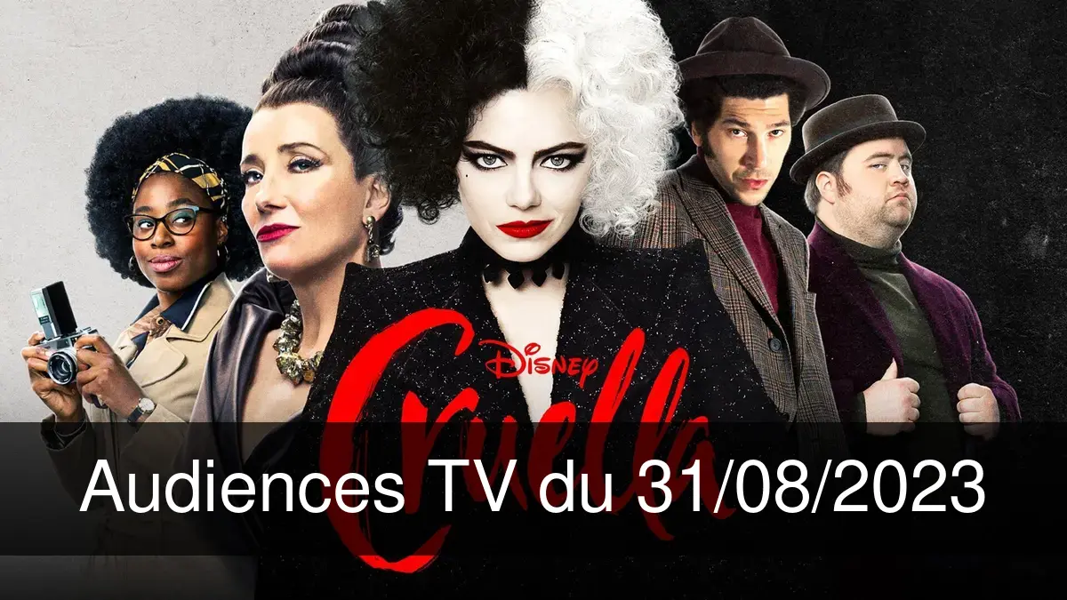 Audiences TV en prime time du Jeudi 31 août 2023