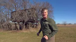 Cabanes perchées Une cabane camouflée