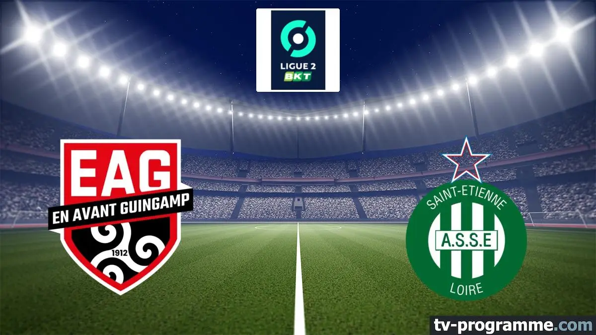 Guingamp Saint Etienne Football Ligue 2 BKT 2023 2024 Sport où