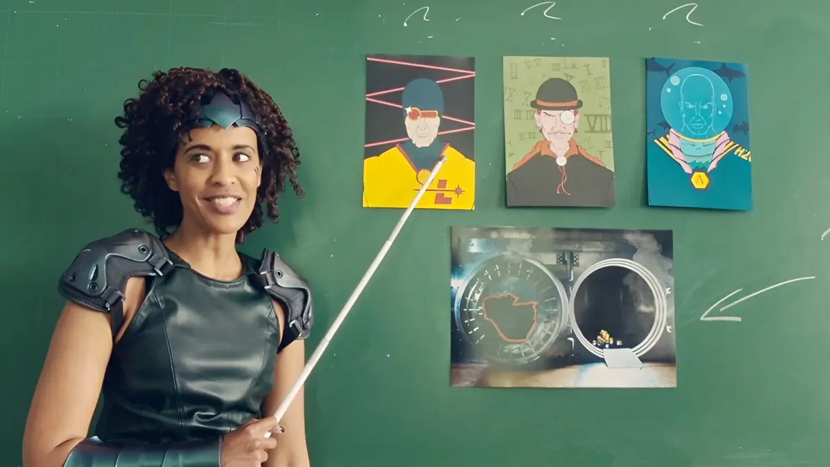L'Académie des Super-Héros S01E09 Enquête super-criminelle (Série) où