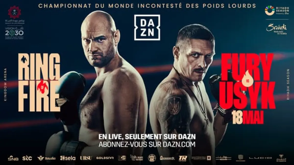 Fury - Usyk : où regarder le combat de boxe en direct ce samedi soir ? Quelle chaîne et quelle heure ?