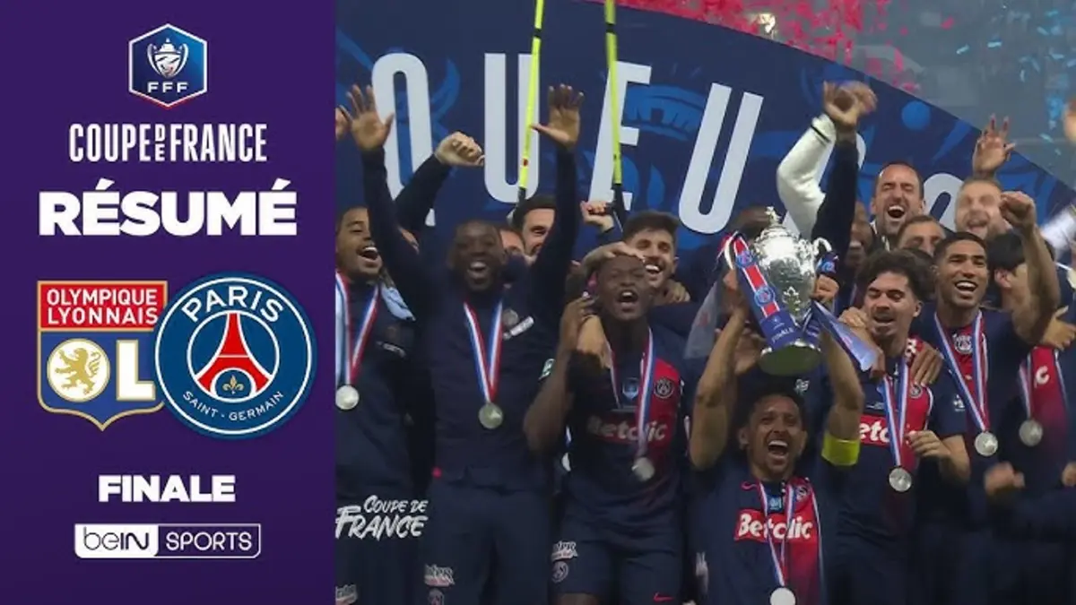 PSG : vidéo résumé de sa 15ème Coupe de France remportée face à Lyon