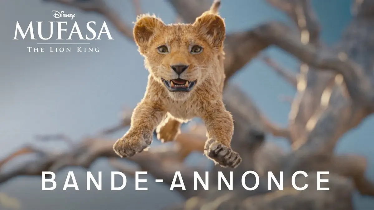 Mufasa Le Roi Lion bandeannonce vidéo du film d'animation Disney