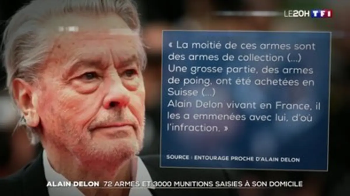 Replay Journal De TF1 Du 28 02 2024 Alain Delon 72 Armes Et 3 000