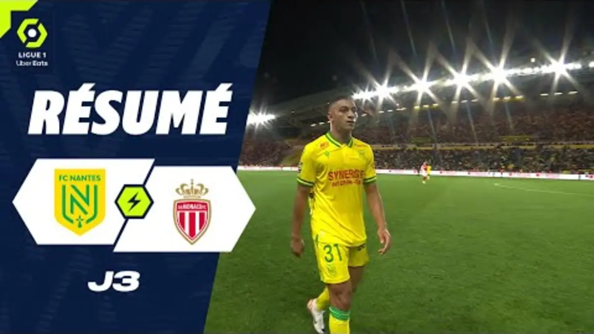 FC Nantes - AS Monaco, Aug 25, 2023 - Ligue 1 - Match sheet
