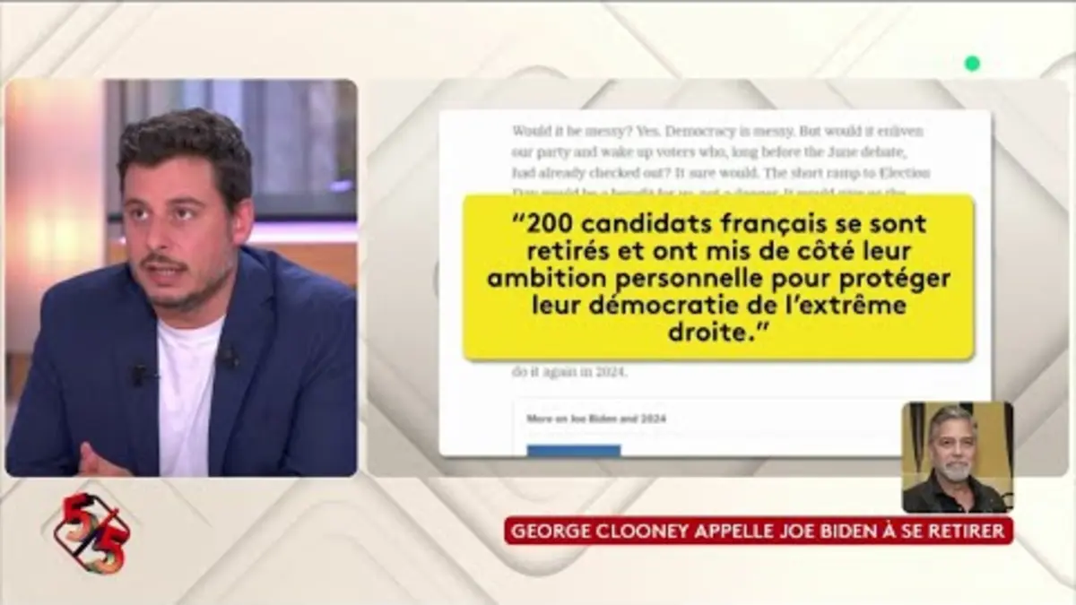 Replay C à vous du 10/07/2024 Clooney appelle Joe Biden à se