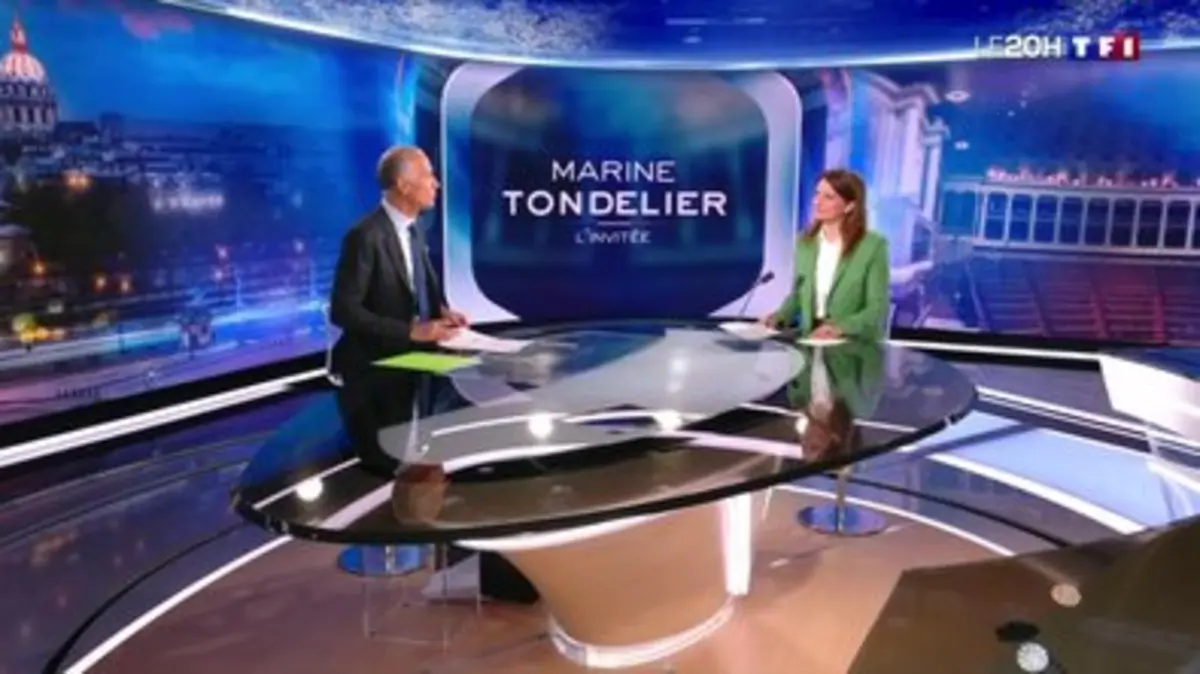 Replay Journal de TF1 du 02/07/2024 Marine Tondelier, invitée du 20h