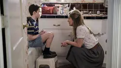 Young Sheldon S01E17 Ju-jitsu, papier bulle et cris